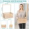 Wooden Baby Shower Crate Closet, Baby Shower Basket with Name Plate (Small Size) 13.4"L x 9"W x 6.7"H